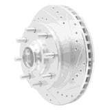 R1 Concepts 1971-1995 Chevrolet P20 Front Right Drilled & Slotted Silver Brake Rotor by R1 Concepts 631-48004R