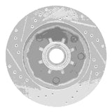 R1 Concepts 1971-1995 Chevrolet P20 Front Right Drilled & Slotted Silver Brake Rotor by R1 Concepts 631-48004R