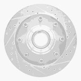R1 Concepts 1971-1995 Chevrolet P20 Front Right Drilled & Slotted Silver Brake Rotor by R1 Concepts 631-48004R
