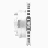 R1 Concepts 1971-1995 Chevrolet P20 Front Right Drilled & Slotted Silver Brake Rotor by R1 Concepts 631-48004R