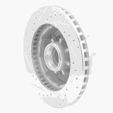 R1 Concepts 1971-1995 Chevrolet P20 Front Right Drilled & Slotted Silver Brake Rotor by R1 Concepts 631-48004R