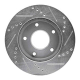 R1 Concepts 1972-1998 Buick Riviera Rear Left/Front Left Drilled & Slotted Silver Brake Rotor by R1 Concepts 631-48005L