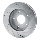 R1 Concepts 1972-1998 Buick Riviera Rear Left/Front Left Drilled & Slotted Silver Brake Rotor by R1 Concepts 631-48005L