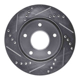 R1 Concepts 1972-1998 Buick Riviera Rear Right/Front Right Drilled & Slotted Silver Brake Rotor by R1 Concepts 631-48005R