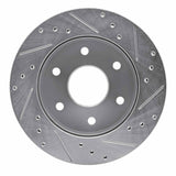 R1 Concepts 1988-1991 Chevrolet K1500 Front Left Drilled & Slotted Silver Brake Rotor by R1 Concepts 631-48007L