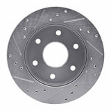 R1 Concepts 1988-1991 Chevrolet K1500 Front Right Drilled & Slotted Silver Brake Rotor by R1 Concepts 631-48007R