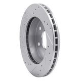 R1 Concepts 1988-1991 Chevrolet K1500 Front Right Drilled & Slotted Silver Brake Rotor by R1 Concepts 631-48007R