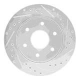 R1 Concepts 1988-2000 Cadillac Escalade Front Left Drilled & Slotted Silver Brake Rotor by R1 Concepts 631-48008L