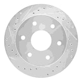R1 Concepts 1988-2000 Cadillac Escalade Front Left Drilled & Slotted Silver Brake Rotor by R1 Concepts 631-48008L