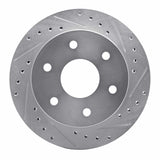 R1 Concepts 1988-2000 Cadillac Escalade Front Right Drilled & Slotted Silver Brake Rotor by R1 Concepts 631-48008R