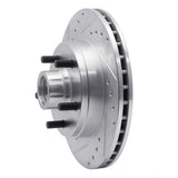 R1 Concepts 1988-1991 Chevrolet C1500 Front Left Drilled & Slotted Silver Brake Rotor by R1 Concepts 631-48009L