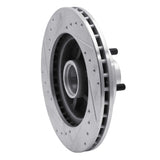 R1 Concepts 1988-1991 Chevrolet C1500 Front Right Drilled & Slotted Silver Brake Rotor by R1 Concepts 631-48009R