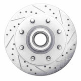 R1 Concepts 1988-1996 Chevrolet C3500 Front Right Drilled & Slotted Silver Brake Rotor by R1 Concepts 631-48013R