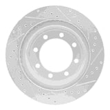 R1 Concepts 1976-1996 Chevrolet P40 Front Left Drilled & Slotted Silver Brake Rotor by R1 Concepts 631-48014L