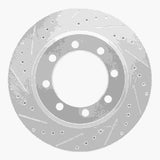 R1 Concepts 1976-1996 Chevrolet P40 Front Left Drilled & Slotted Silver Brake Rotor by R1 Concepts 631-48014L