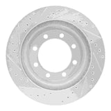 R1 Concepts 1976-1996 Chevrolet C3500HD Front Right Drilled & Slotted Silver Brake Rotor by R1 Concepts 631-48014R