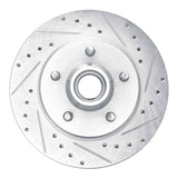R1 Concepts 1990-2002 Chevrolet Astro Front Right Drilled & Slotted Silver Brake Rotor by R1 Concepts 631-48015R