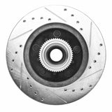 R1 Concepts 1991-2003 Chevrolet S10 Blazer Front Left Drilled & Slotted Silver Brake Rotor by R1 Concepts 631-48016L