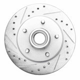 R1 Concepts 1991-2003 Chevrolet S10 Blazer Front Left Drilled & Slotted Silver Brake Rotor by R1 Concepts 631-48016L