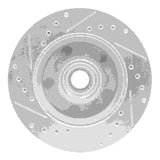 R1 Concepts 1991-2003 Chevrolet S10 Front Right Drilled & Slotted Silver Brake Rotor by R1 Concepts 631-48016R