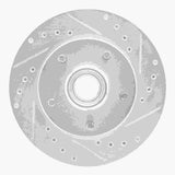 R1 Concepts 1991-2003 Chevrolet S10 Front Right Drilled & Slotted Silver Brake Rotor by R1 Concepts 631-48016R