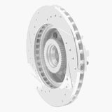 R1 Concepts 1991-2003 Chevrolet S10 Front Right Drilled & Slotted Silver Brake Rotor by R1 Concepts 631-48016R