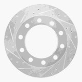 R1 Concepts 1990-2006 Chevrolet C3500HD Front Left/Rear Left Drilled & Slotted Silver Brake Rotor by R1 Concepts 631-48017L