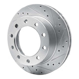 R1 Concepts 1990-2006 Chevrolet C3500HD Rear Right/Front Right Drilled & Slotted Silver Brake Rotor by R1 Concepts 631-48017R
