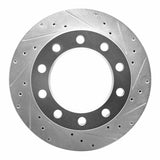 R1 Concepts 1990-2006 Chevrolet C3500HD Rear Right/Front Right Drilled & Slotted Silver Brake Rotor by R1 Concepts 631-48017R