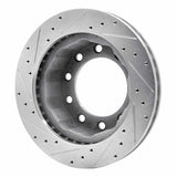 R1 Concepts 1990-2006 Chevrolet C3500HD Rear Right/Front Right Drilled & Slotted Silver Brake Rotor by R1 Concepts 631-48017R