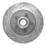R1 Concepts 1992-2002 Chevrolet Suburban 1500 Front Left Drilled & Slotted Silver Brake Rotor by R1 Concepts 631-48022L