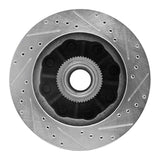 R1 Concepts 1992-2002 Chevrolet C2500 Front Left Drilled & Slotted Silver Brake Rotor by R1 Concepts 631-48023L