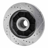 R1 Concepts 1992-2002 Chevrolet C2500 Front Left Drilled & Slotted Silver Brake Rotor by R1 Concepts 631-48023L