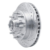 R1 Concepts 1992-2002 Chevrolet C2500 Front Right Drilled & Slotted Silver Brake Rotor by R1 Concepts 631-48023R