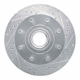 R1 Concepts 1992-2002 Chevrolet C2500 Front Right Drilled & Slotted Silver Brake Rotor by R1 Concepts 631-48023R