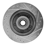 R1 Concepts 1993-1995 Chevrolet G20 Front Left Drilled & Slotted Silver Brake Rotor by R1 Concepts 631-48024L