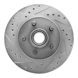 R1 Concepts 1993-1995 Chevrolet G20 Front Left Drilled & Slotted Silver Brake Rotor by R1 Concepts 631-48024L