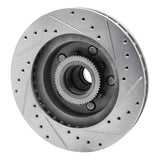 R1 Concepts 1993-1995 Chevrolet G20 Front Left Drilled & Slotted Silver Brake Rotor by R1 Concepts 631-48024L