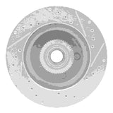 R1 Concepts 1993-1995 Chevrolet G10 Front Right Drilled & Slotted Silver Brake Rotor by R1 Concepts 631-48024R