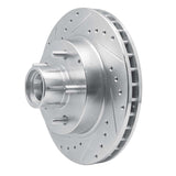 R1 Concepts 1993-1995 Chevrolet G10 Front Left Drilled & Slotted Silver Brake Rotor by R1 Concepts 631-48025L