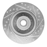 R1 Concepts 1993-1995 Chevrolet G10 Front Left Drilled & Slotted Silver Brake Rotor by R1 Concepts 631-48025L
