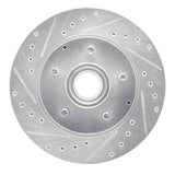 R1 Concepts 1993-1995 Chevrolet G10 Front Left Drilled & Slotted Silver Brake Rotor by R1 Concepts 631-48025L