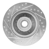 R1 Concepts 93-95 Chevrolet G10 Front Right Drilled & Slotted Silver Brake Rotor by R1 Concepts RNC-631-48025R