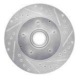 R1 Concepts 93-95 Chevrolet G10 Front Right Drilled & Slotted Silver Brake Rotor by R1 Concepts RNC-631-48025R