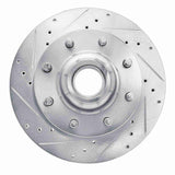 R1 Concepts 1993-2006 Chevrolet G30 Front Left Drilled & Slotted Silver Brake Rotor by R1 Concepts 631-48026L