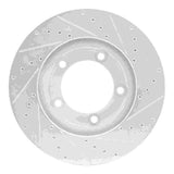 R1 Concepts 1994-2006 Chevrolet C3500HD Front Left Drilled & Slotted Silver Brake Rotor by R1 Concepts 631-48027L
