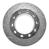 R1 Concepts 1994-2006 Chevrolet C3500HD Rear Left Drilled & Slotted Silver Brake Rotor by R1 Concepts 631-48028L