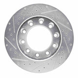 R1 Concepts 1994-2006 Chevrolet C3500HD Rear Right Drilled & Slotted Silver Brake Rotor by R1 Concepts 631-48028R