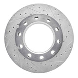 R1 Concepts 1994-2006 Chevrolet C3500HD Rear Right Drilled & Slotted Silver Brake Rotor by R1 Concepts 631-48028R