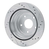 R1 Concepts 1997-2005 Chevrolet S10 Rear Left Drilled & Slotted Silver Brake Rotor by R1 Concepts 631-48032L